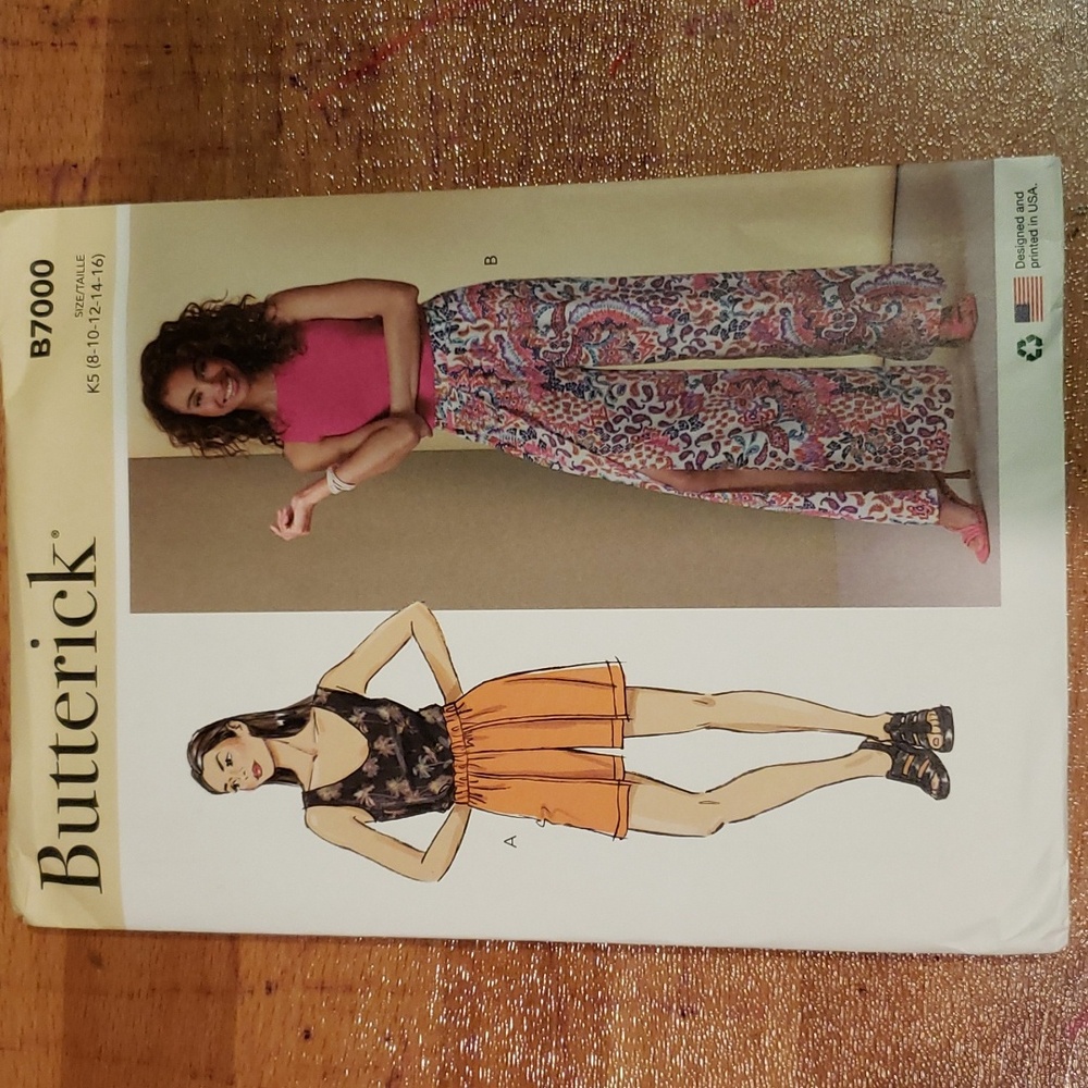 Butterick Misses' Dress and Shorts Pattern B7000